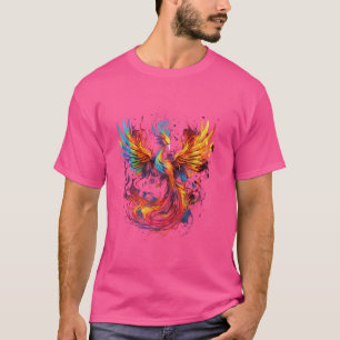 Phoenix Artwork Firebird Reborn Mythical Bird Reju T-Shirt