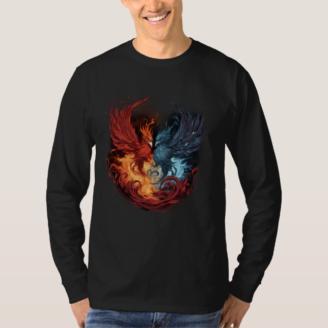 Phoenix Artwork Mythical Bird Rejuvenation Phoenix T-Shirt (Front)