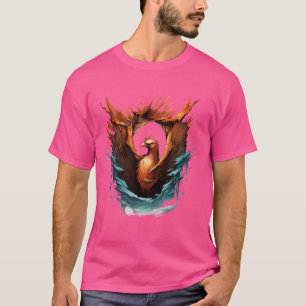 Phoenix Artwork Reborn Firebird Rejuvenation Mythi T-Shirt