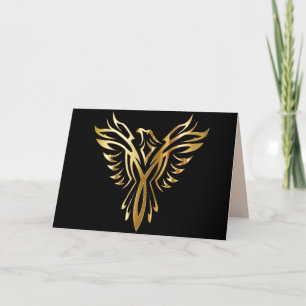 phoenix ascending greeting card