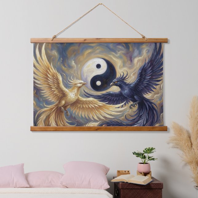 Phoenix Balance Spiritual Wall Tapestry (Bedroom)
