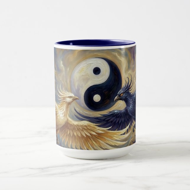 Phoenix Balance Spiritual Wall Tapestry Mug (Center)