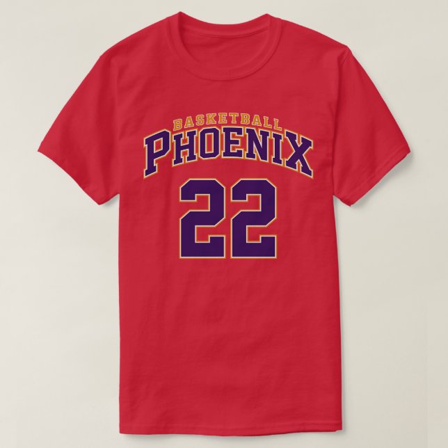 Phoenix Basketball Player Number 22 T-Shirt (Design Front)