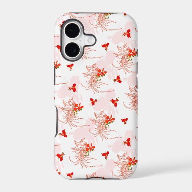 Phoenix Bird And Phoenix Flower Seamless Pattern (Back)