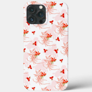Phoenix Bird And Phoenix Flower Seamless Pattern iPhone 13 Pro Max Case