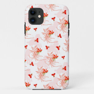 Phoenix Bird And Phoenix Flower Seamless Pattern Case-Mate iPhone Case