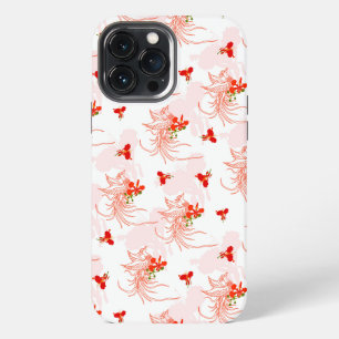 Phoenix Bird And Phoenix Flower Seamless Pattern iPhone 13 Pro Max Case