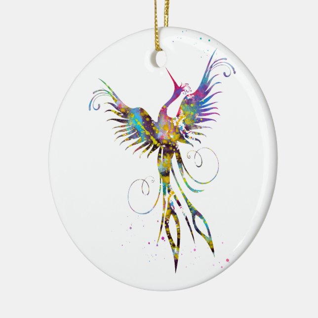 Phoenix bird ceramic tree decoration (Left)