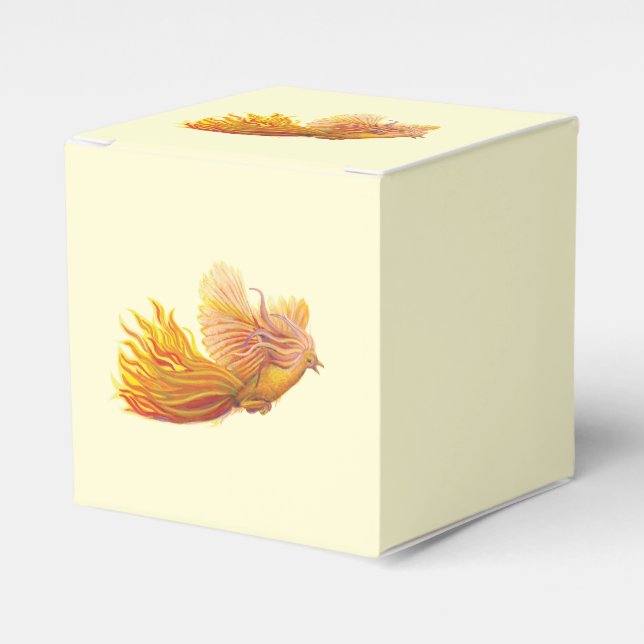 Phoenix Bird in Flight  Favour Box (Front Side)