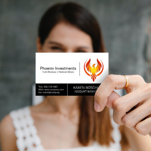 Phoenix Bird Logo Business Card