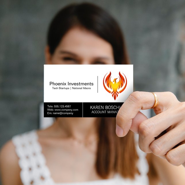 Phoenix Bird Logo Business Card (Creator Uploaded)