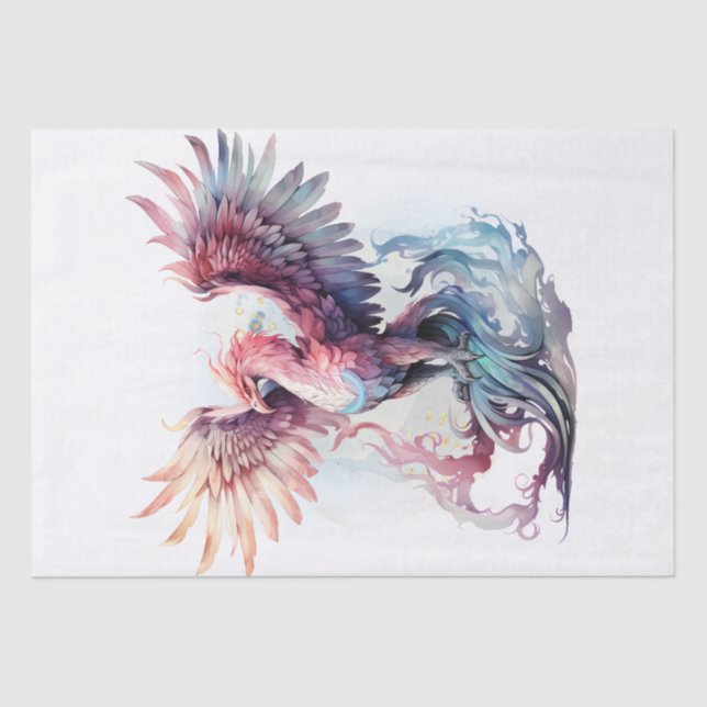 Phoenix Bird Mythology Tissue Paper (Front)