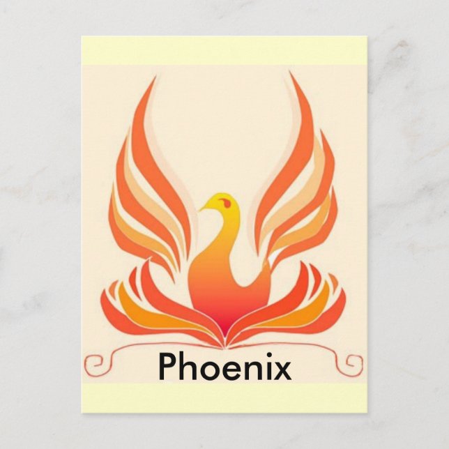 Phoenix bird postcard (Front)