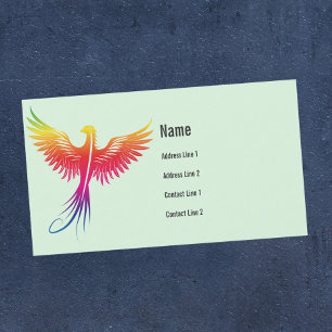 Phoenix bird rising Business Card