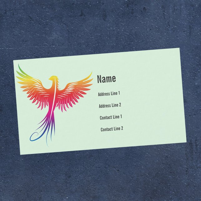Phoenix bird rising Business Card (Creator Uploaded)
