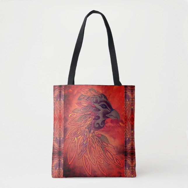 Phoenix Bird Tote Bag (Front)
