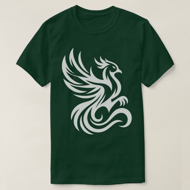 Phoenix Bird white T-Shirt (Design Front)