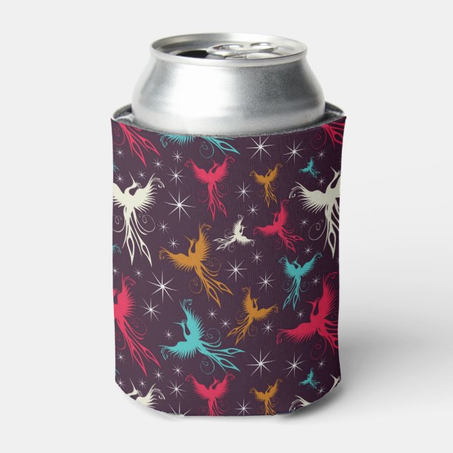 Phoenix Birds Figure Pattern Can Cooler (Can Front)