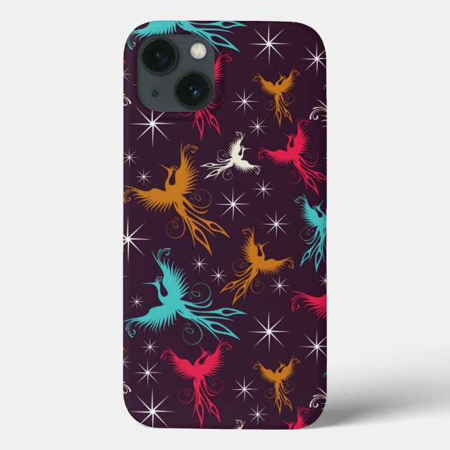 Phoenix Birds Figure Pattern Case-Mate iPhone Case (Back)