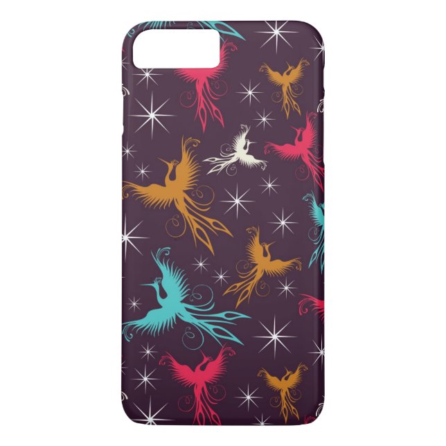 Phoenix Birds Figure Pattern Case-Mate iPhone Case (Back)