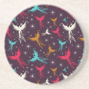 Phoenix Birds Figure Pattern Coaster