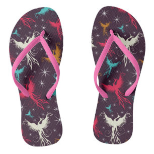 Phoenix Birds Figure Pattern Jandals