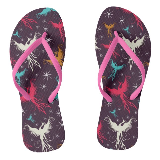 Phoenix Birds Figure Pattern Jandals (Footbed)