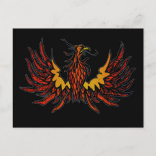 Phoenix Black Postcard