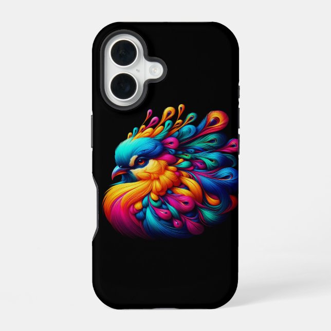 Phoenix Bloom iPhone 16 Case (Back)