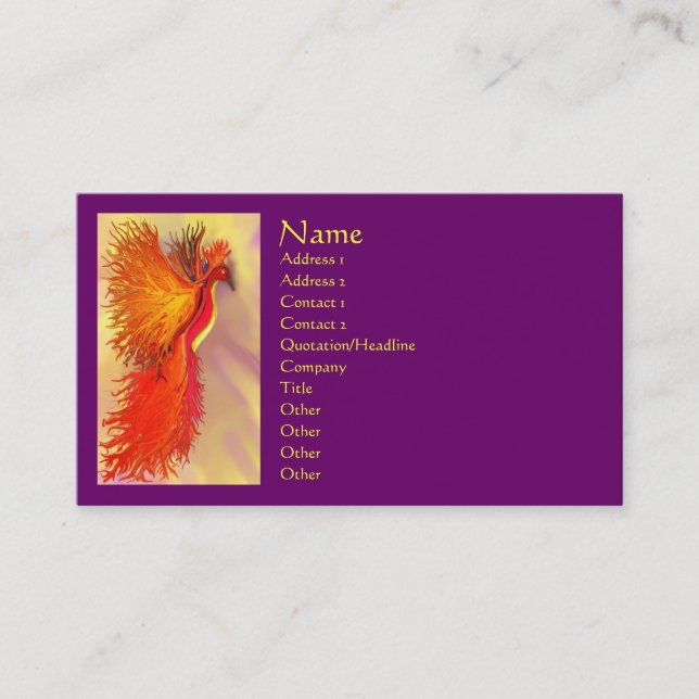 Phoenix business card (Front)