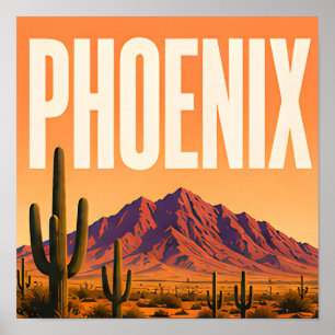 Phoenix Camelback Mountain Desert Poster