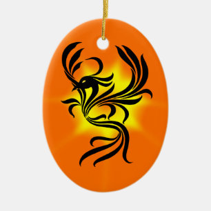 Phoenix Ceramic Tree Decoration