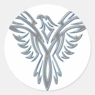 Phoenix D Classic Round Sticker