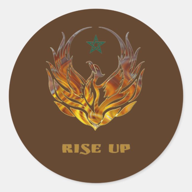 Phoenix Design Classic Round Sticker (Front)