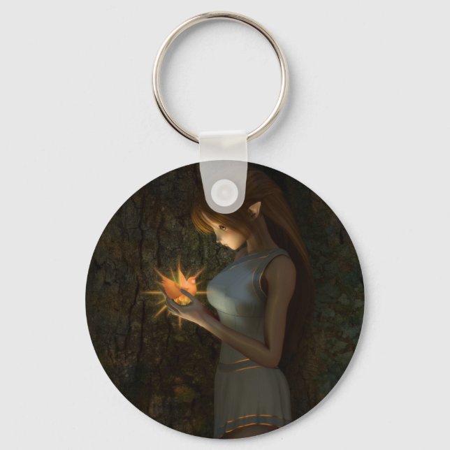 Phoenix Dreams Round Keychain (Front)