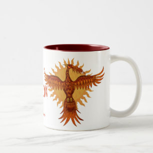 Phoenix fire bird cool mug design
