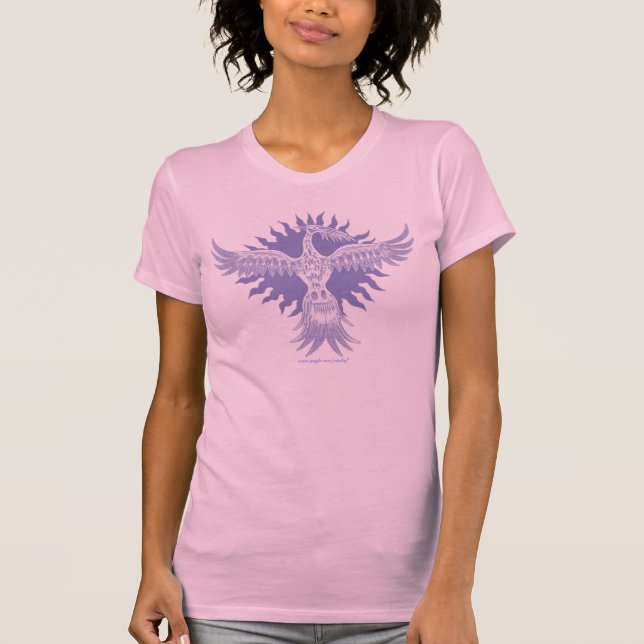 Phoenix fire bird cool t-shirt design (Front)