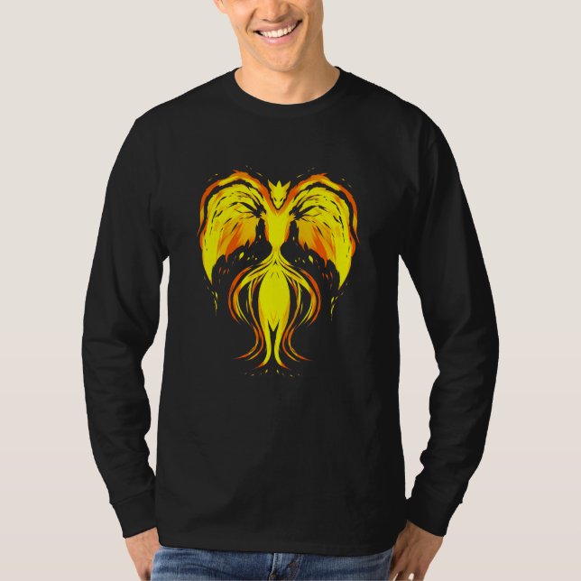 Phoenix Fire Bird Dragon Animal T-Shirt (Front)