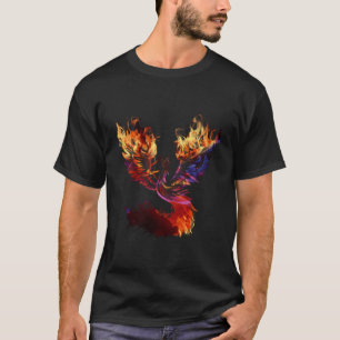 Phoenix Fire Bird Rebirth Rising Up From Ashes Rem T-Shirt