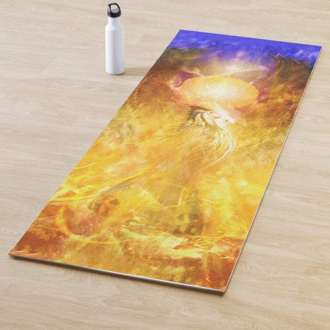Phoenix Fire Bird 	TRANSMUTATION Yoga Mat (In Situ)