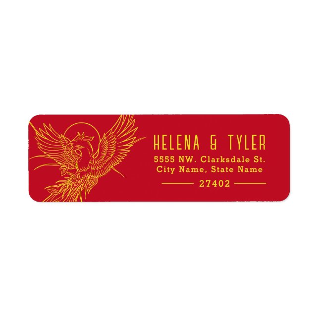 Phoenix Fire | Red and Gold Style Pre-Addressed (Front)