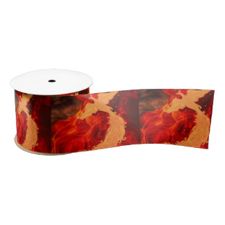 Phoenix & Fire Satin Ribbon