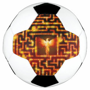 Phoenix Firey Maze Soccer Ball