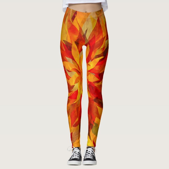 Phoenix Flames  Leggings (Front)