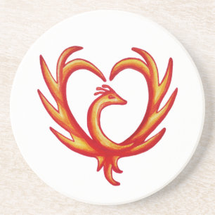 Phoenix Heart Coaster