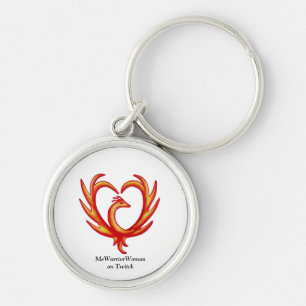 Phoenix Heart, MeWarriorWoman on Twitch  Key Ring