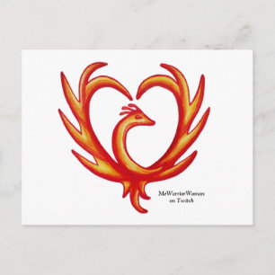 Phoenix Heart, MeWarriorWoman on Twitch  Postcard