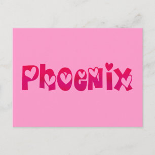 Phoenix in Hearts Postcard