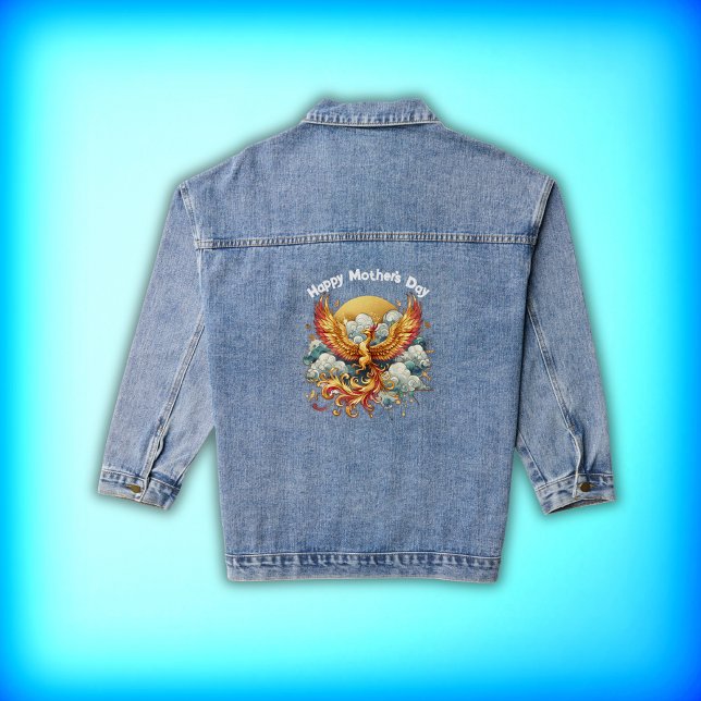Phoenix in the Clouds Happy Mother's Day | Denim Jacket (Creator Uploaded)