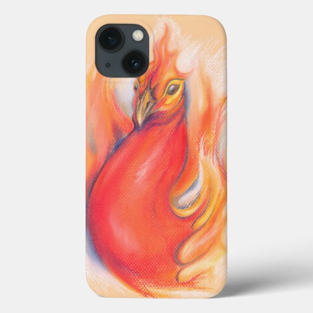 Phoenix in the Flames Pastel Art Case-Mate iPhone Case (Back)